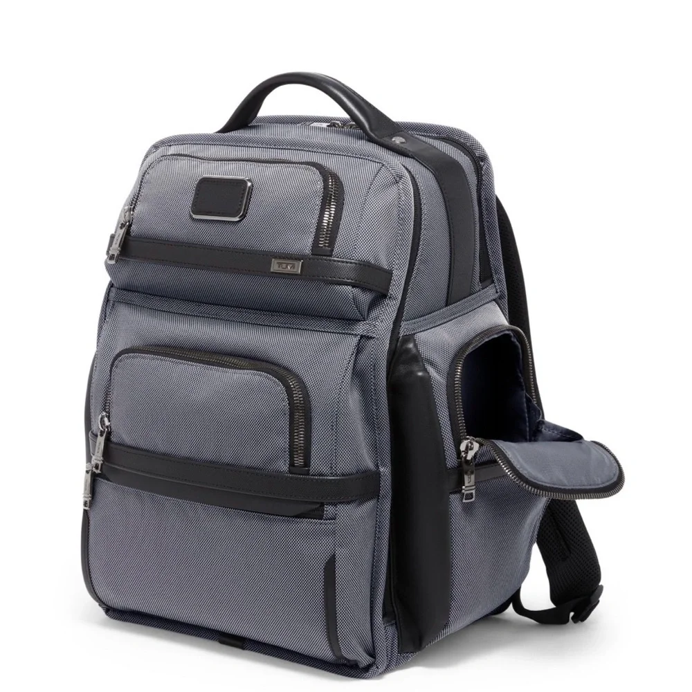 TUMI Gray and Brown Backpack - Picture 4 of 13